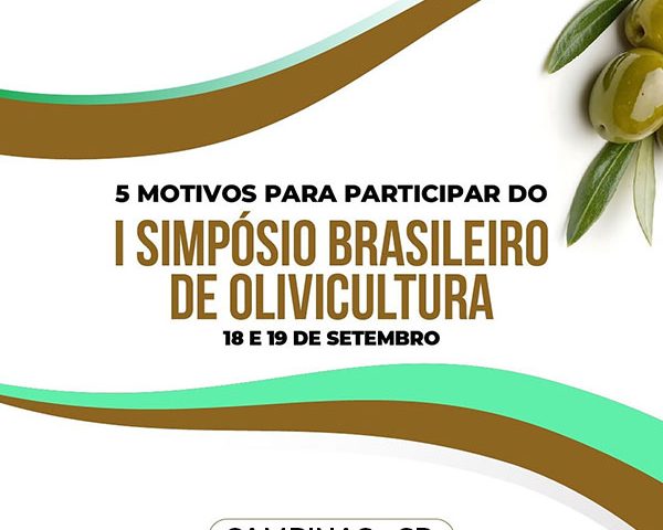 O I Simpósio Brasileiro de Olivicultura chega para revolucionar o setor e conectar produtores, especialistas e empresários em um evento único.